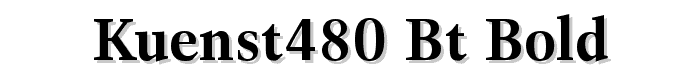 Kuenst480 BT Bold font